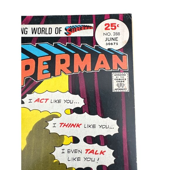 DC Comics Superman Vol. 37 #288 June 1975 Comic Book Key Issue Bagged Boarded - Picture 2 of 6